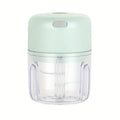 250ml Mini Rechargeable Garlic Chopper and Meat Grinder, Durable and Sturdy, Suitable for Crushing Garlic, Chili, Onions, Minced Meat, Nuts, and More