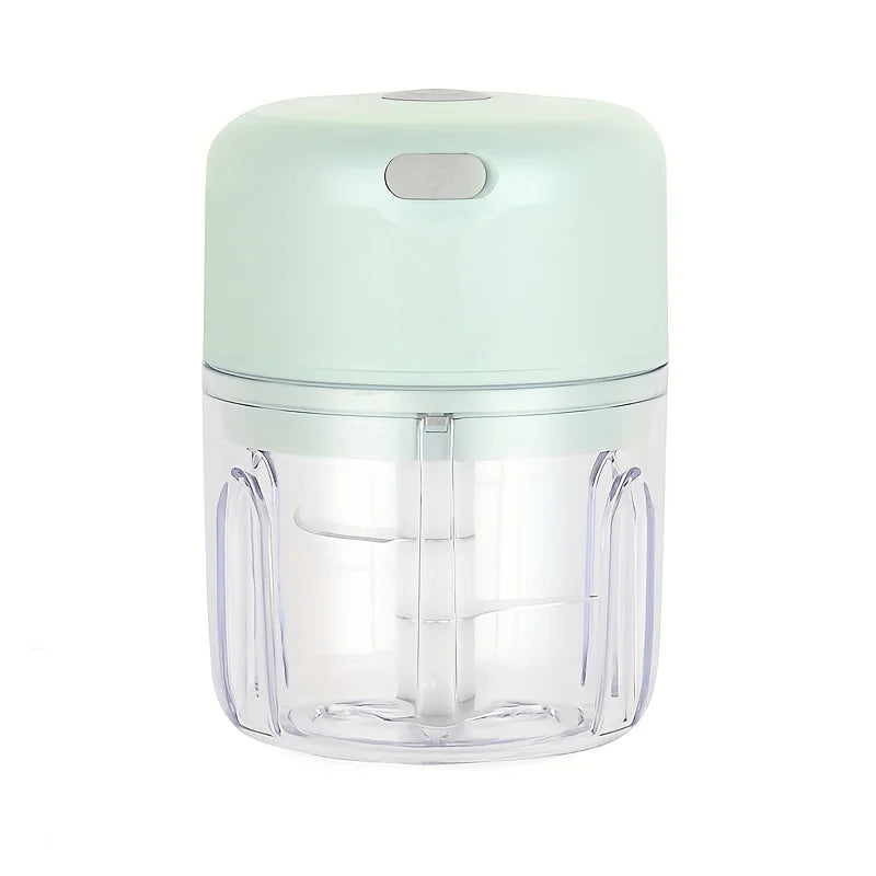 250ml Mini Rechargeable Garlic Chopper and Meat Grinder, Durable and Sturdy, Suitable for Crushing Garlic, Chili, Onions, Minced Meat, Nuts, and More