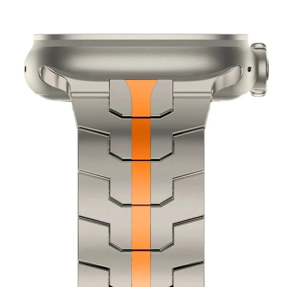 Ultra 2 Titanium Color Strap For Apple Watch 49mm 45mm 44mm 42mm Luxury Metal Band For IWatch 8 9 46mm Stainless Steel Bracelet