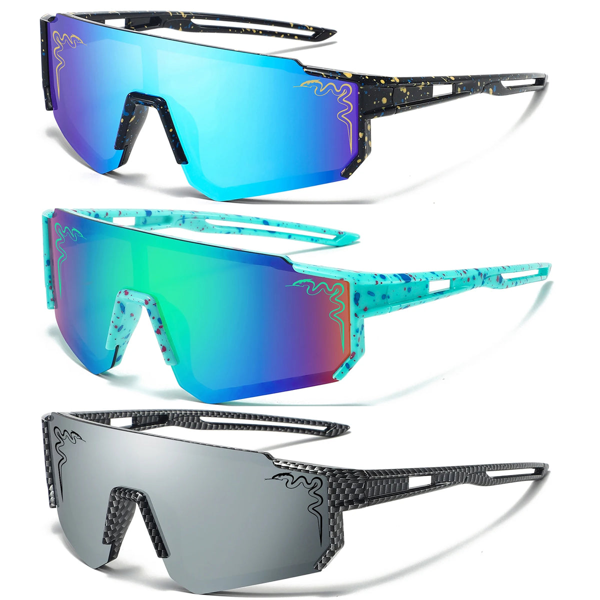 3 Pairs Age 5-16 Youth Baseball Sunglasses UV400 Boys Girls Glasses Outdoor Sport Cycling Goggles Children Kids Softball Shades