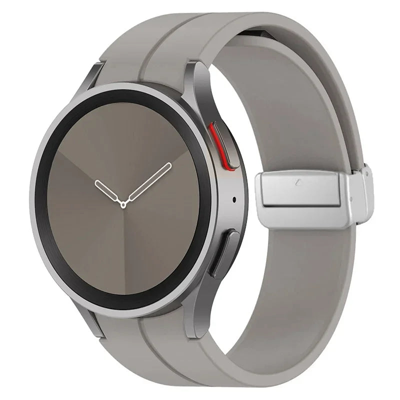Original Silicone Band for Samsung Watch 7 6 5 4 Classic Strap 47mm 43mm 44mm 40mm Magnetic Buckle For Galaxy Watch 5 Pro 45mm