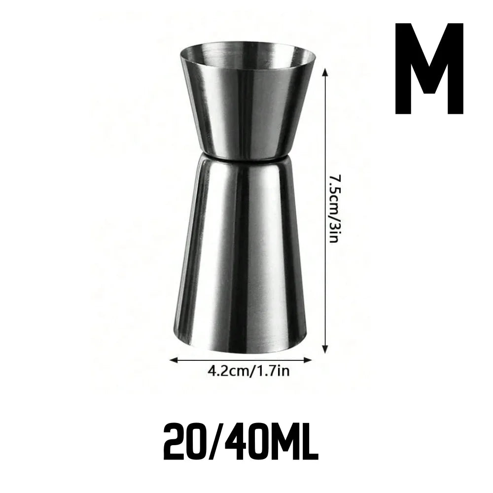 Stainless Steel Measuring Cup Cocktail Shaker Peg Measurer Jigger Dual Shot Drink Alcohol Capacity Shaking Bottle Party Bar Tool