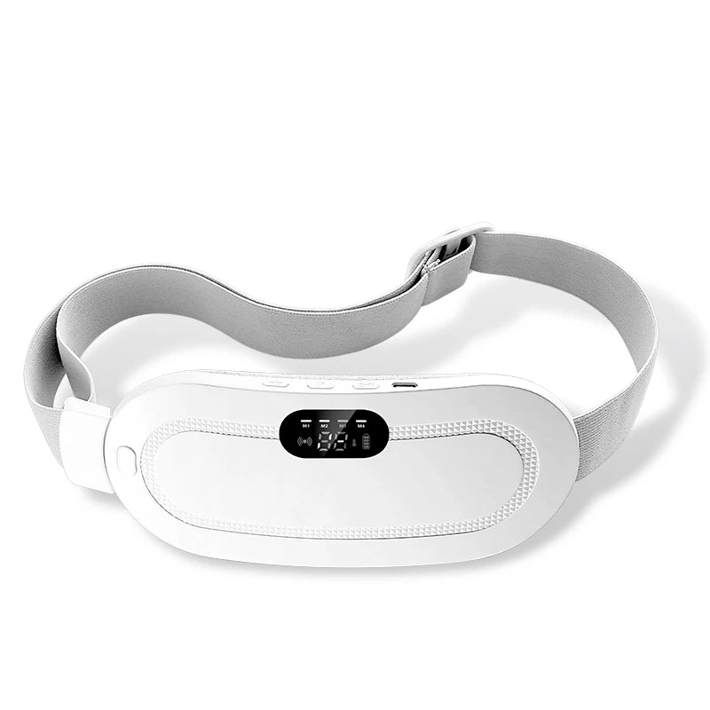 Electric Abdominal Massage Uterine Warm Belt Warm Uterus Hot Compress Vibration Massage Belt Abdomen Waist Warming USB Charging