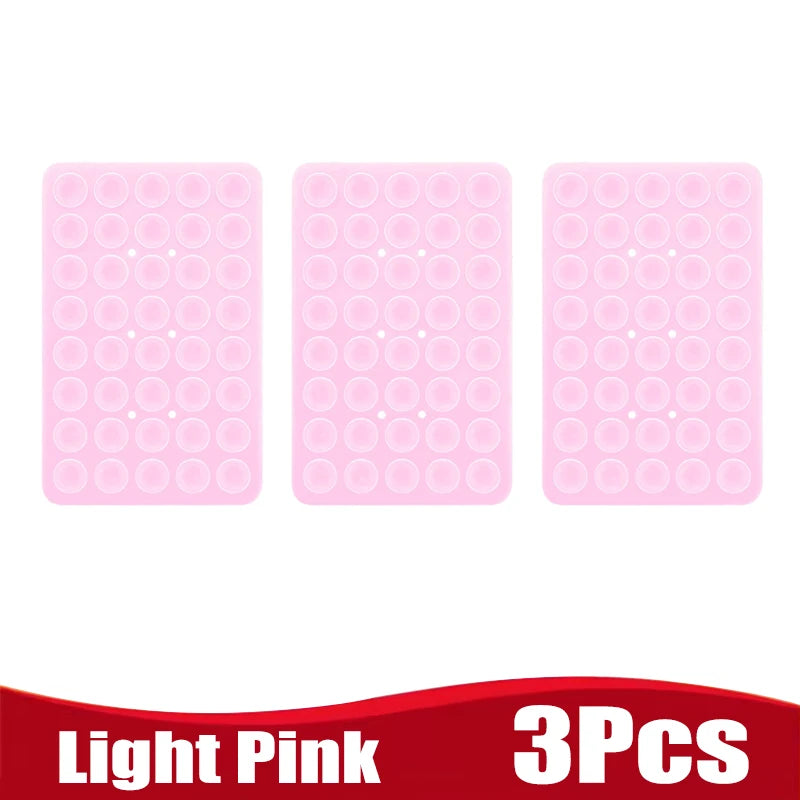 Double Side Silicone Suction Pad for Mobile Phone Fixture Suction Cup Adhesive Silicone Rubber Sucker Pad for Fixed Pad