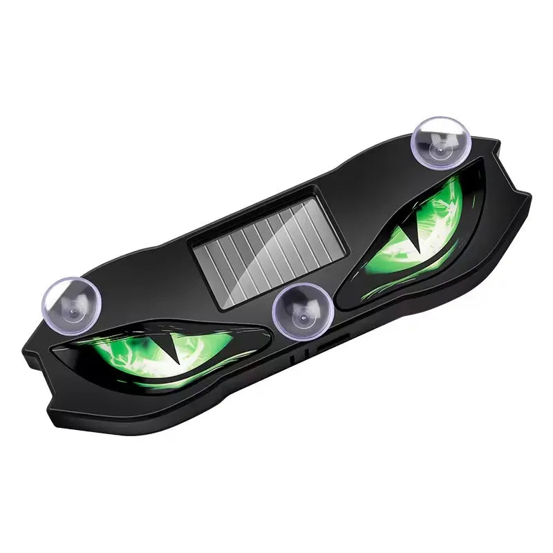 Solar Powered Car Neon Light Wireless Cool DEMON EYE Led Ambient Light Suction Cup USB Rechargeable Atmosphere Breathing Lamp