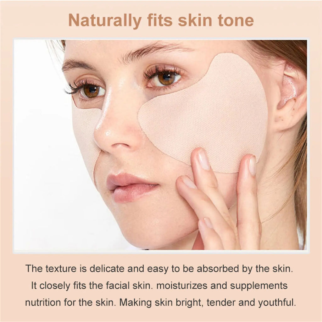 5 Pairs Sunscreen Face Patch for Eye Golf Sunscreen Patches Anti-Sweat Moisturizing Sun Protection Stickers for Summer Outdoor