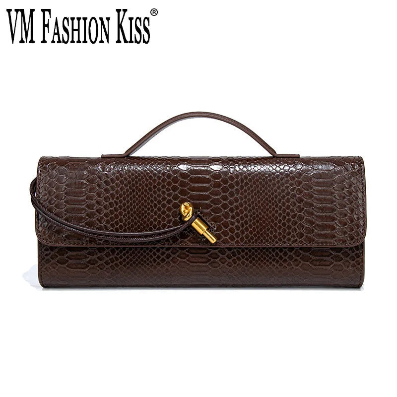 Women Bag Python Pattern Unique Design Top-Handle Bag Cover For Women's Fashionable Outfits And Evening Shoulder Crossbody Bag