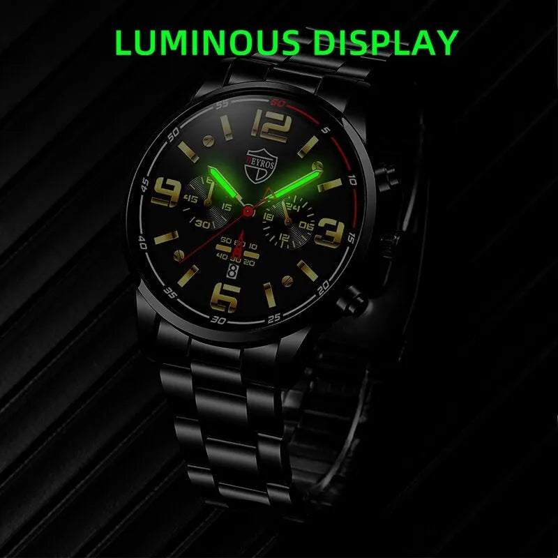2023 Luxury Fashion Mens Calendar Watches Men Business Watch Male Quartz Wrist Watch Luminous Clock Reloj Hombre