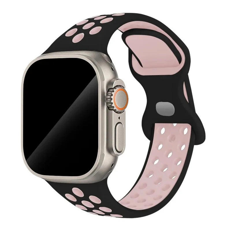 Strap For Apple Watch Band 46mm 44mm 49mm 45mm 40mm 41mm 38 42mm correa Breathable bracelet iwatch series 10 8 SE 7 6 5 9 Ultra