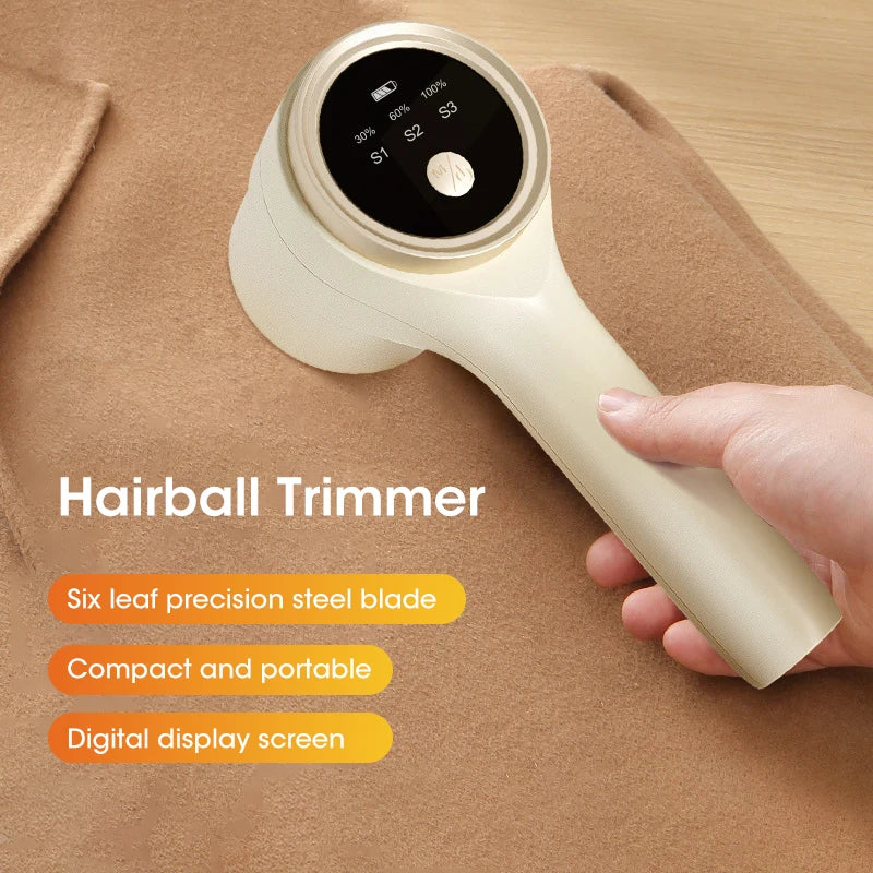 Rechargeable Portable Electric Lint Remover Pellet Fluff Hairball Shaver for Clothing