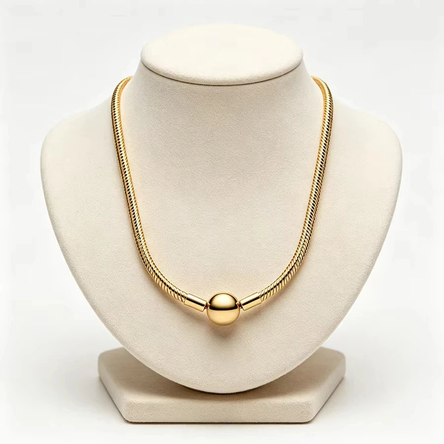 S925 Silver Life Tree Ball shaped Gold Heart Thread Necklace Suitable for Women's Daily Wear DIY Exquisite Jewelry Gifts