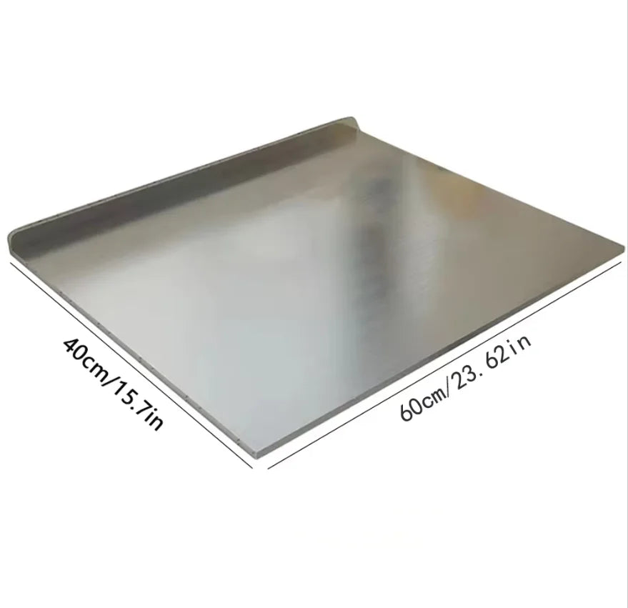 304 Stainless Steel Cutting Board, Thickened Chopping Board for Kitchen, Dough Rolling and Kneading Board, Fruit Cutting Mat