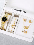 Quartz watches for women, high-end women's watches, rhinestone jewelry, earrings, necklaces, rings, accessories