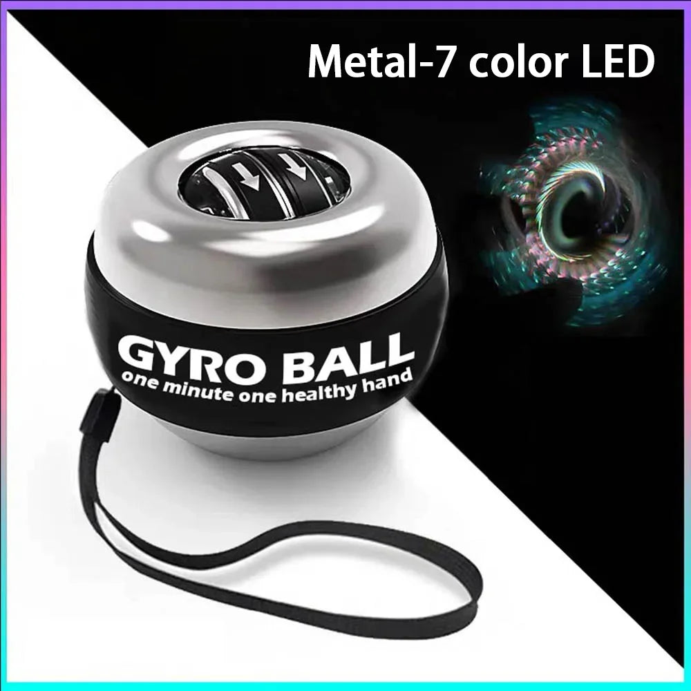Portable Self-lifting Wrist Gyro Grip Ball Forearm Trainer Strength Exerciser to Build Arm and Finger Muscles