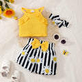 0-2 Year Old Newborn Baby Summer Digital Printed Bow Decoration Casual Daily Wear Headscarf Baby Clothes