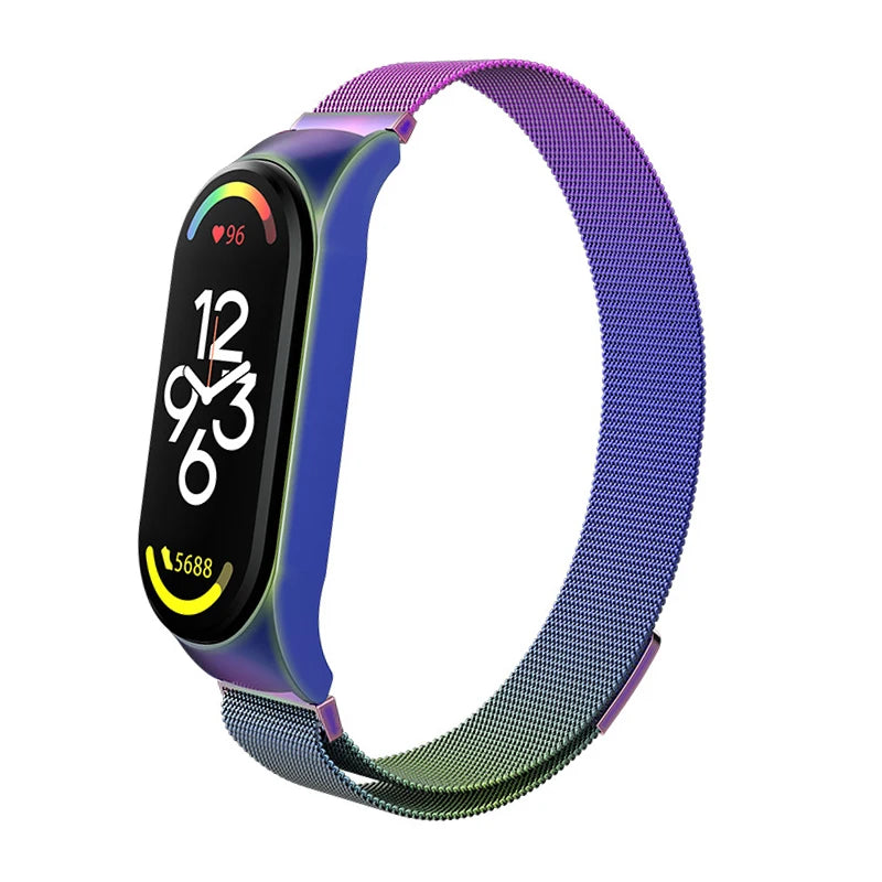Milanese Bracelet for Xiaomi Mi Band 8 Strap Correa Mi band 6 7 stainless steel metel miband6 band4 for Xiaomi mi band 7 3 5 6 4