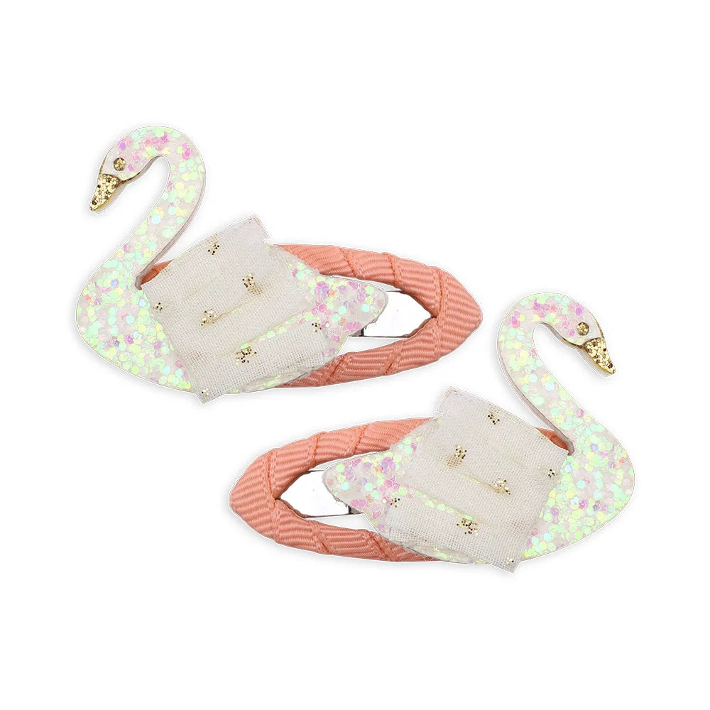 Cartoon Animal Fruit BB Hair Clips for Girls Cute Sequin Droplet Design Snap Barrettes Toddler Daily Headwear Accessory