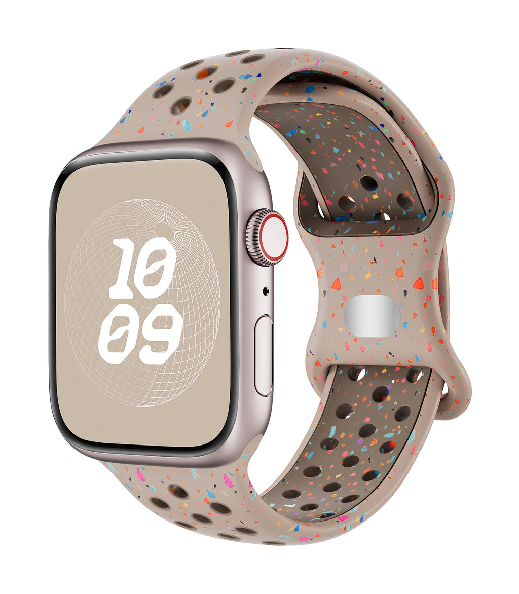Silicone Strap for Apple watch band 40mm 41mm 45mm 44mm 46mm 49mm 42mm Breathable bracelet iwatch Series 11 10 9 8 SE 3 Ultra 2