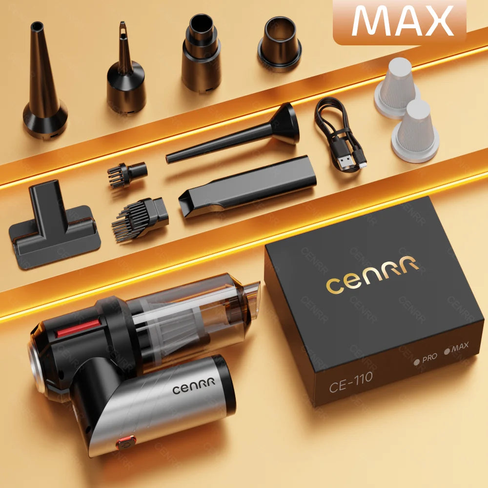 CENRR 998000PA Car Vacuum Cleaner Strong Suction Powerful Handheld Wireless Vacuum Cleaner Mini Blower for Home Appliance