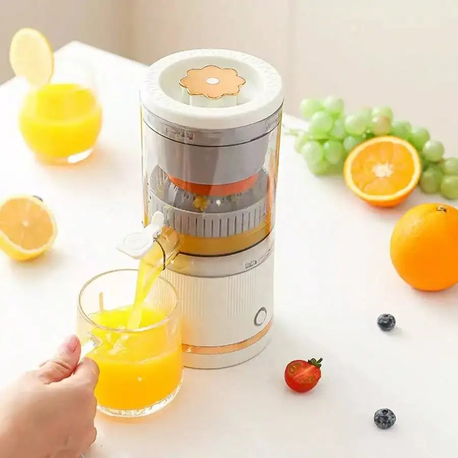 USB Rechargeable Juice Extractor - Fast 20 Seconds Orange Juice Extraction, Detachable Design, Easy To Clean ABS Cup, Great For Oranges, Lemons, Grapefruits And More |Modern Kitchen Utensils |Durable Plastic, Fast Juicing |De