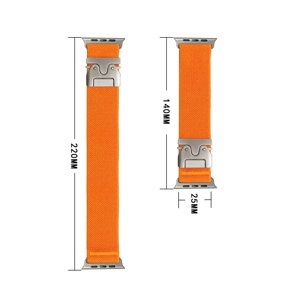 Nylon Strap for Apple Watch Ultra Band 49mm 10 9 8 7 46mm 45 41 44 40mm 42mm Braided Elastic Bracelet for IWatch Series 6 SE 5 4