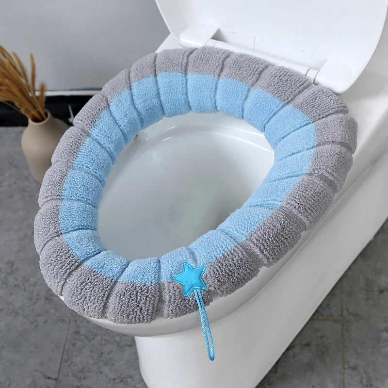 Winter toilet seat cushions bathroom toilet seat cushions handle thicker soft washers with toilet seat insulation accessories