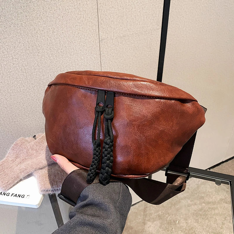 Designer Crossbody Chest Bags Top grade soft Leather Women Waist Bag Fashion  Fanny Pack Phone Packs Luxury ladies Shoulder Bags