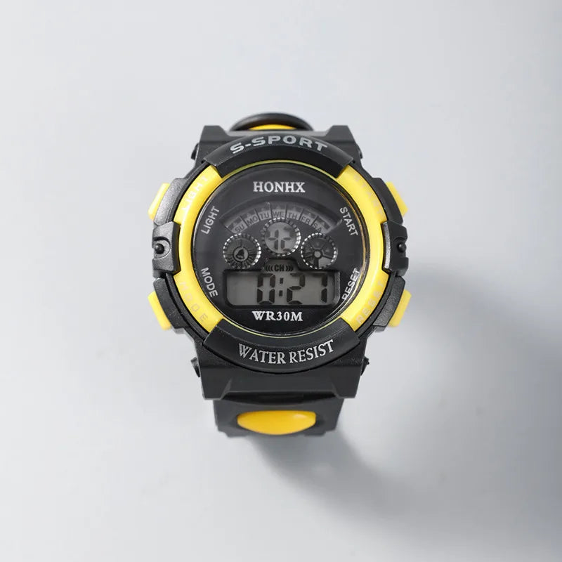 Children Watch Sport Kids Watches Silicone Strap Waterproof LED Digital Watch For Kid Children Student Girl Boy Wristwatch Clock