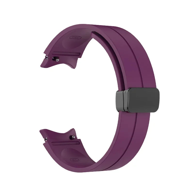 Original Silicone Band for Samsung Watch 7 6 5 4 Classic Strap 47mm 43mm 44mm 40mm Magnetic Buckle For Galaxy Watch 5 Pro 45mm