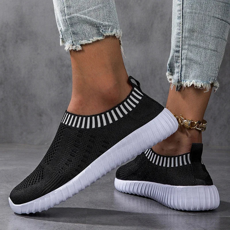 Shoes for Women Casual Flats Shoes Fashion Breathable Walking Mesh Flat Shoes Sneakers Women Gym Tenis Shoes Female Footwear