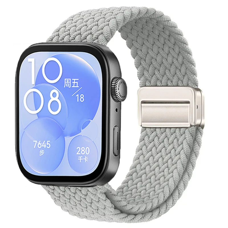 Magnetic Buckle Strap for Huawei Watch Fit 3/4/4 Pro Nylon Loop Bracelet Correa for Huawei Watch Fit 5/Fit 5 Pro Smart Wristband