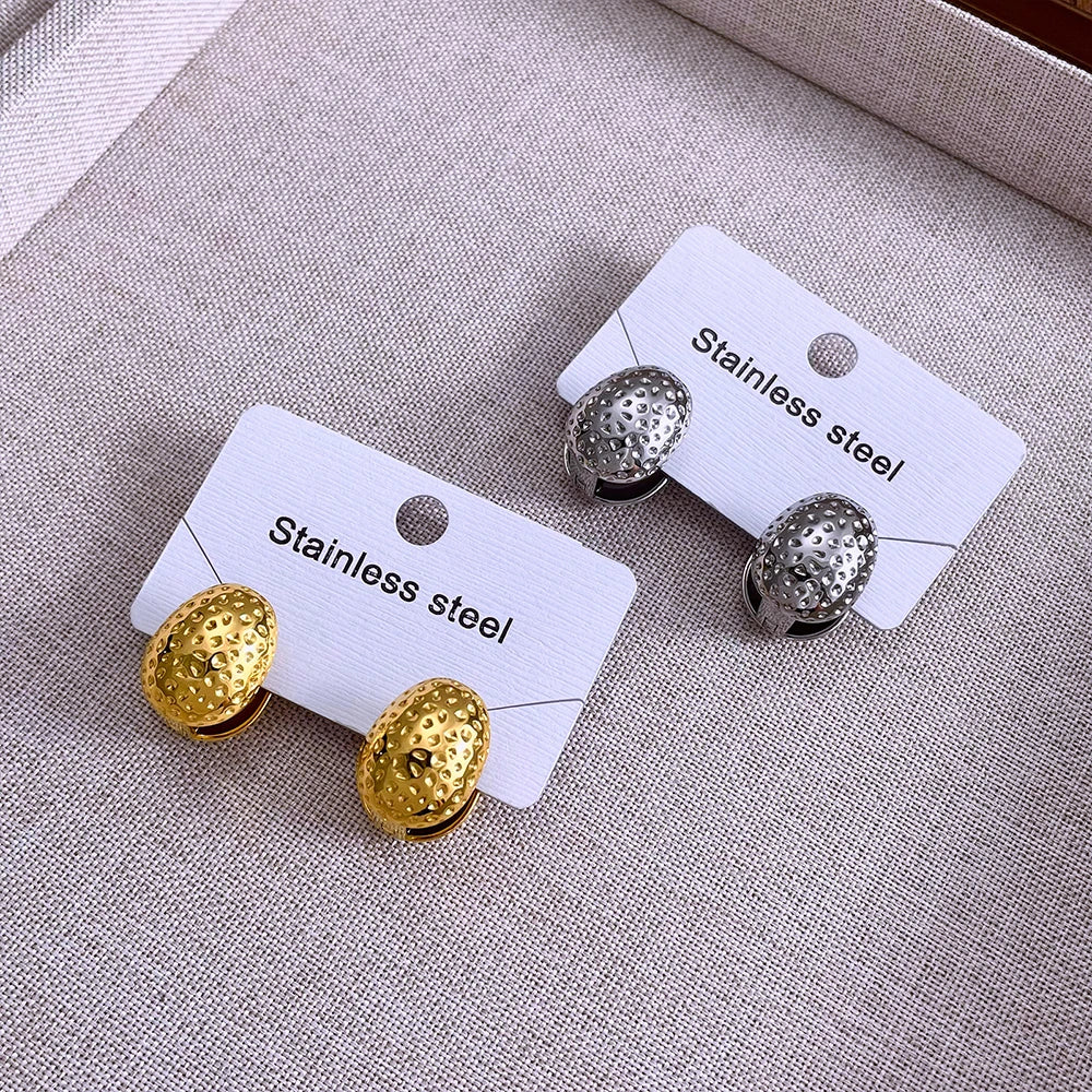 316l Stainless Steel Vintage-Inspired Waterproof Stud Earrings Personalized Charm Fashion Jewelry Accessories Bijoux Gift