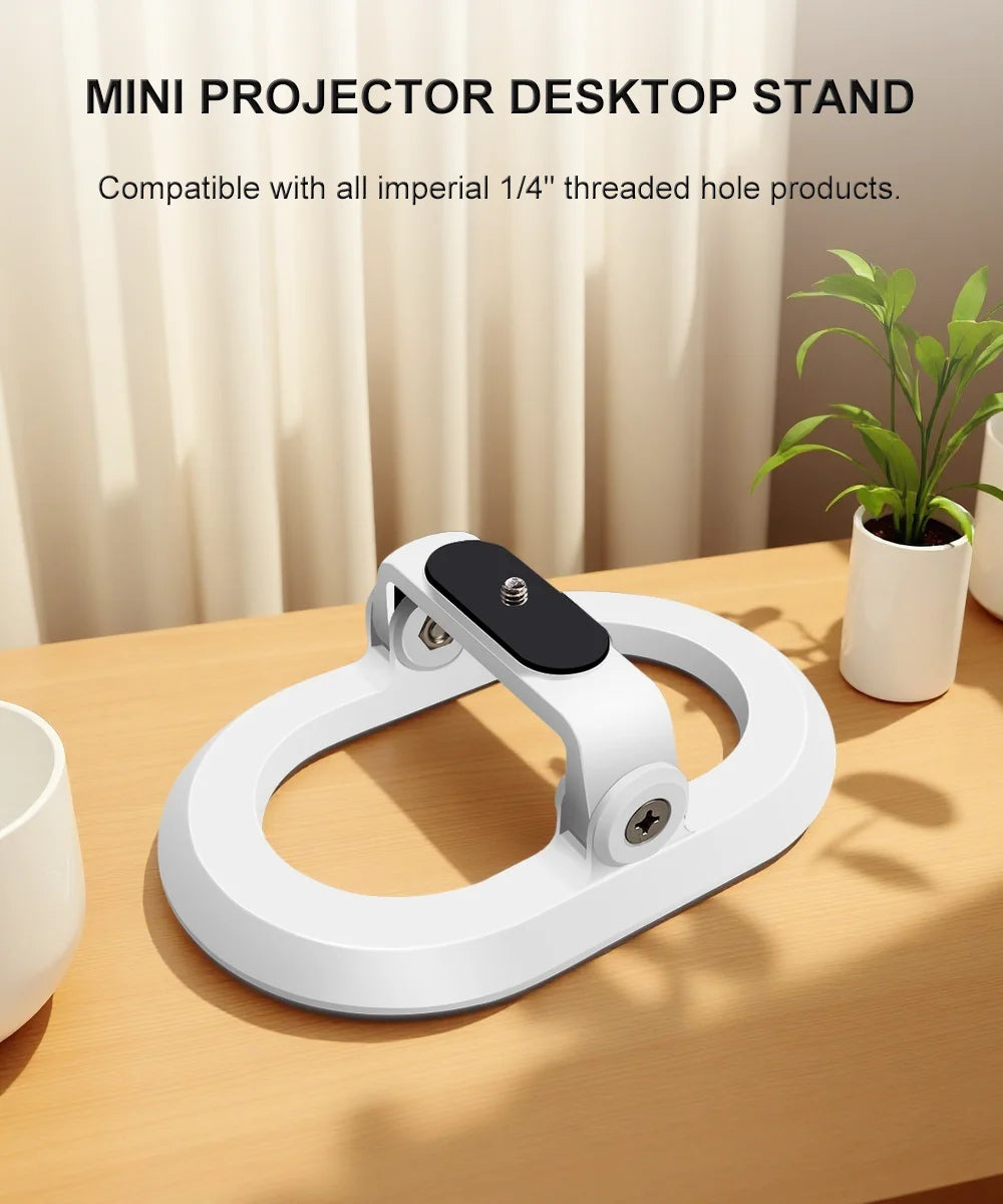 Mini Desktop Projector Stand with ± 30° Infinitely Adjustable Load-Bearing Capacity of 2.5Kg and Anti Slip Silicone Protection