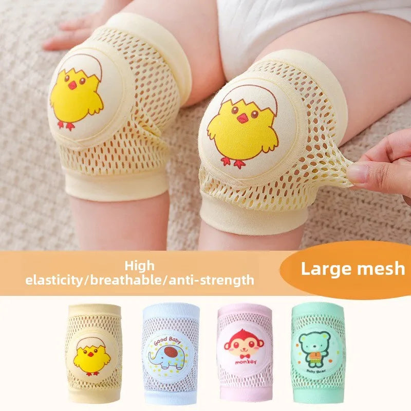 Anti-Fall Learning to Walk Gear for Infants & Toddlers Baby Knee Pads 1 Pair - Thin Summer Crawling Protection,