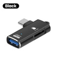 3 in 1 OTG Adapter USB 3.0 to Type c Male to TF Memory Card Reader U Disk Reading For iPhone 15 16 Huawei