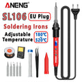 ANENG SL106 Electric Soldering Iron 110V/220V Adjustable Temperature Welding Solder US/EU Plug Professional Welding Tool