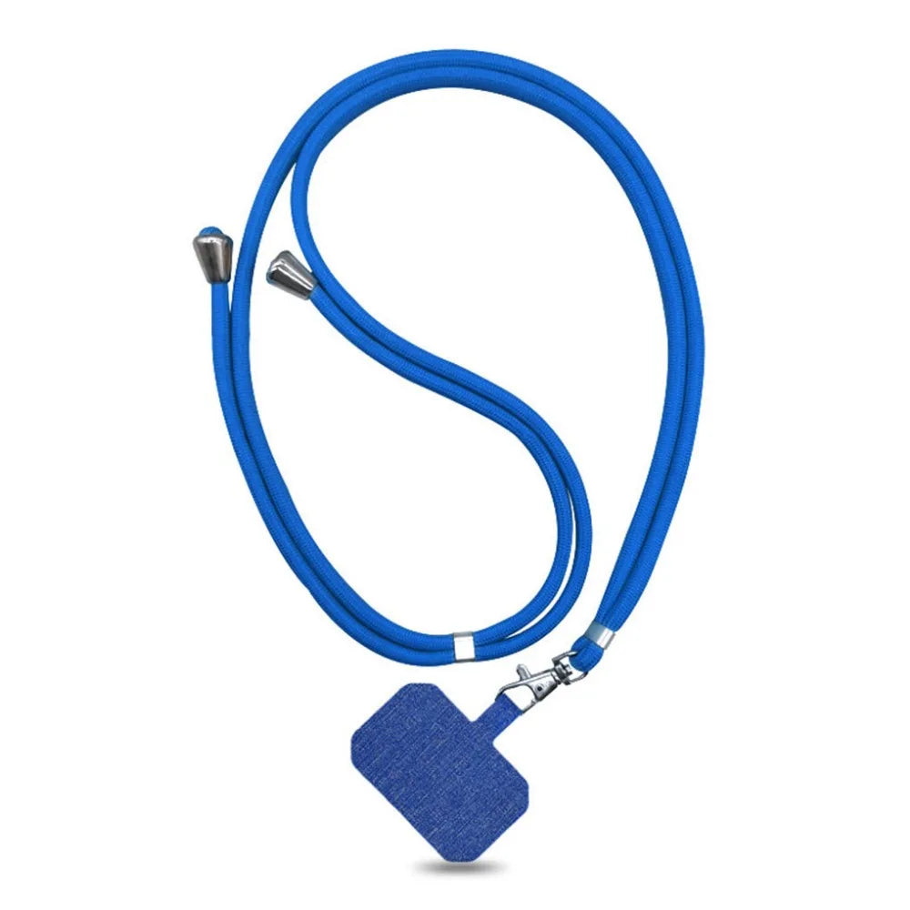 1.5mm Colorful Phone Lanyard with Patch Adjustable Mobile Phone Hanging Rope Neck Straps Anti-lost Lanyards