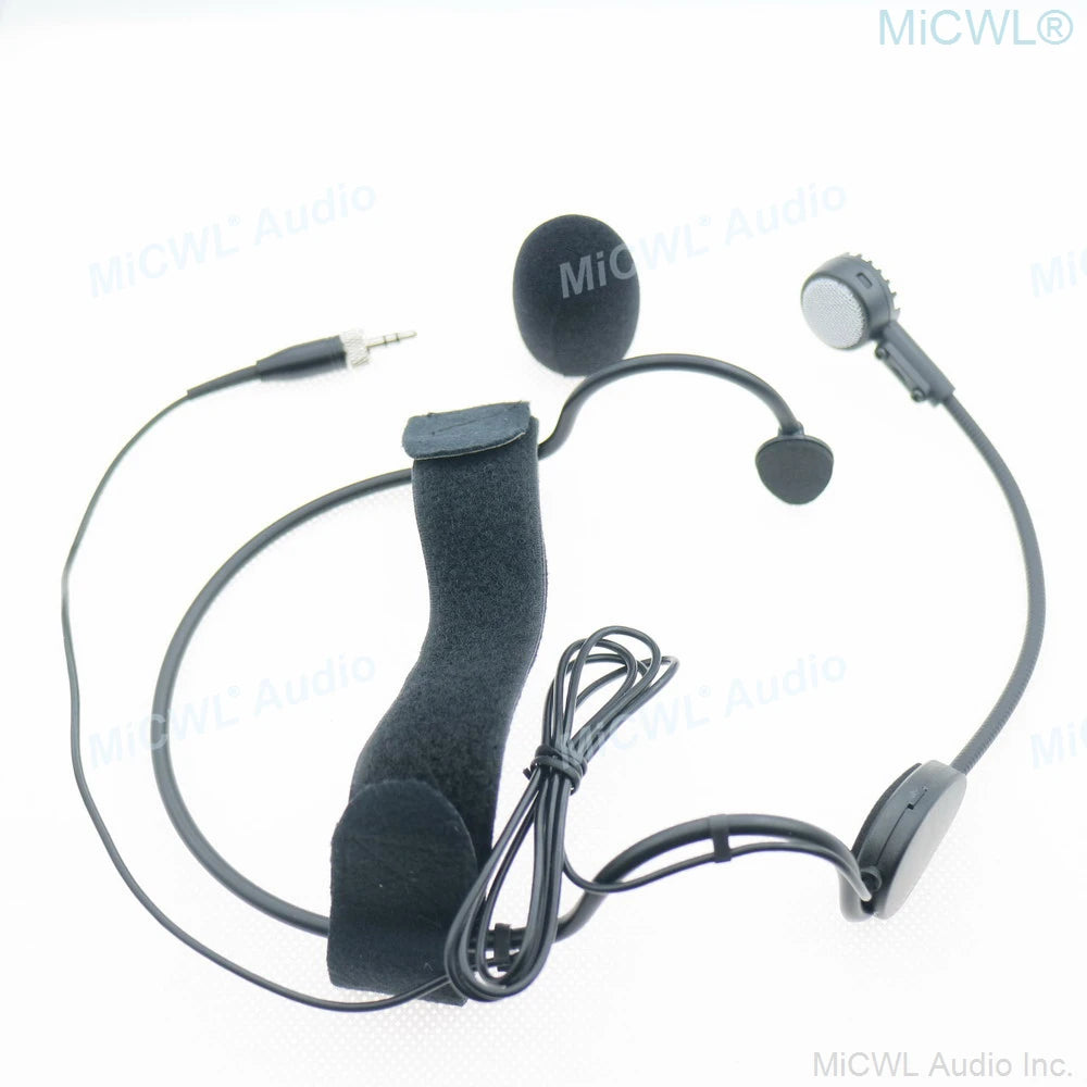 Black ME3 Big Cardioid Dynamic Headwear Microphone For Sennheiser G3 G4 Wireless BeltPack Transmitter Headset HeadMic