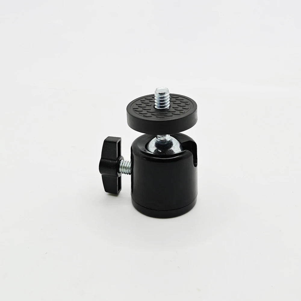 Universal 1/4" Screw Ball Head Adapter for Tripod, Light Stand, Projector & Camera, 360° Rotating Aluminum Alloy Bracket