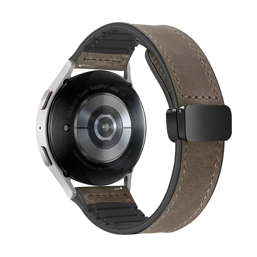Leather Silicone Strap for Samsung Galaxy Watch 6/5/4 44mm 40mm Watchband 20mm Band Bracelet Galaxy Watch6 Classic 43mm 47mm