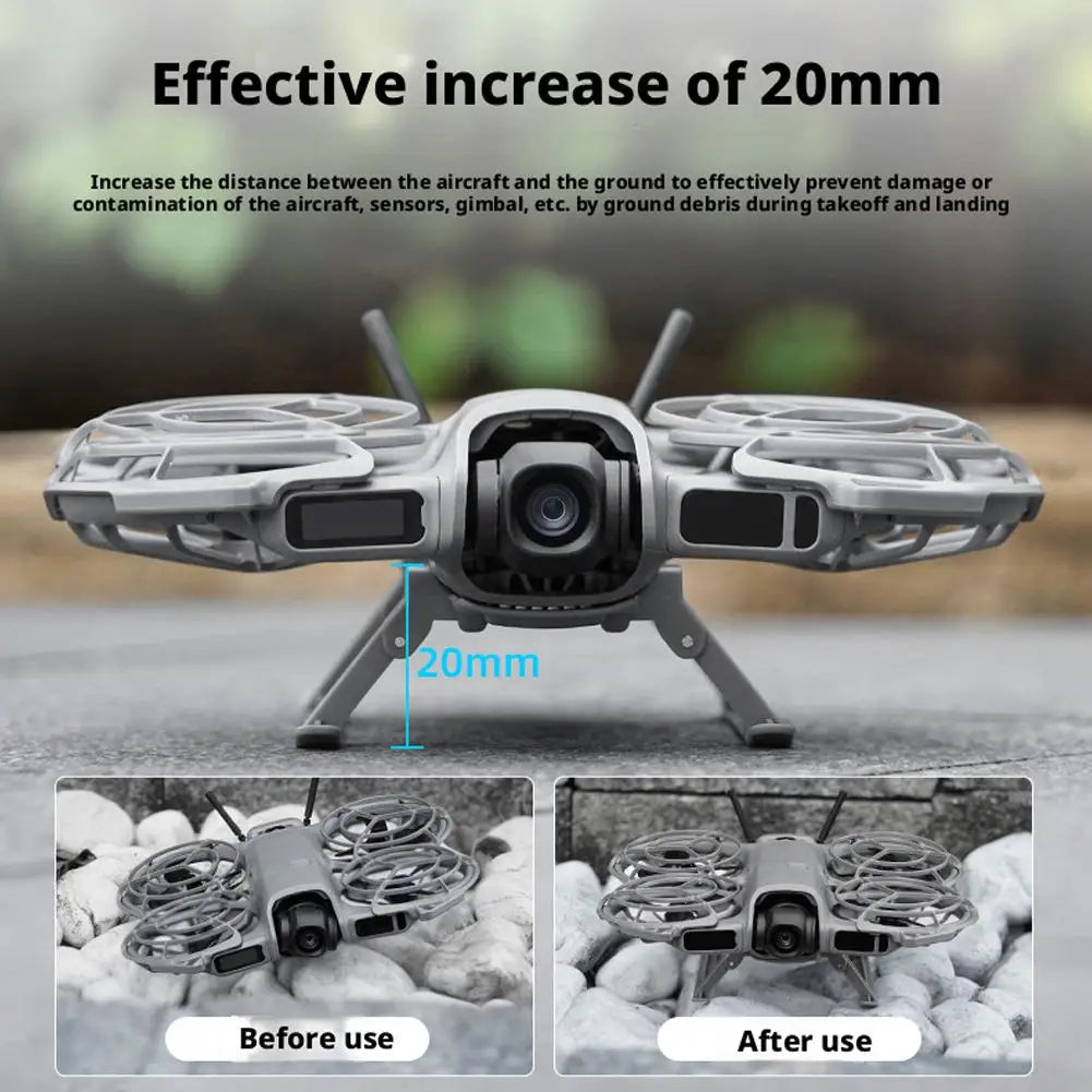 Drone Folding Stand For DJI NEO 2 Height Boosting Stand Handheld Landing Gear Folding Sled Stand Height Protection Accessories