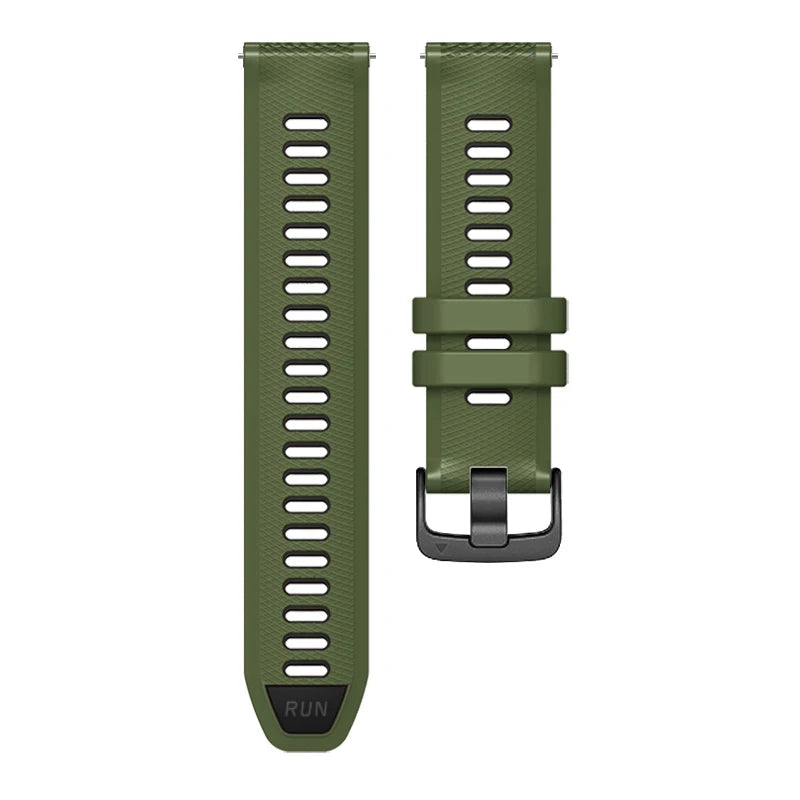 22mm Official Strap For Garmin Forerunner 265 745 255 Music Watchband Bracelet Vivoactive 4 Venu 2 3 Silicone Bands Replacement