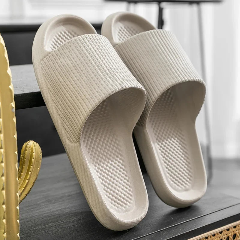Female home Slippers indoor guest spring summer non-slip silent no smelly feet couple bathroom bath male