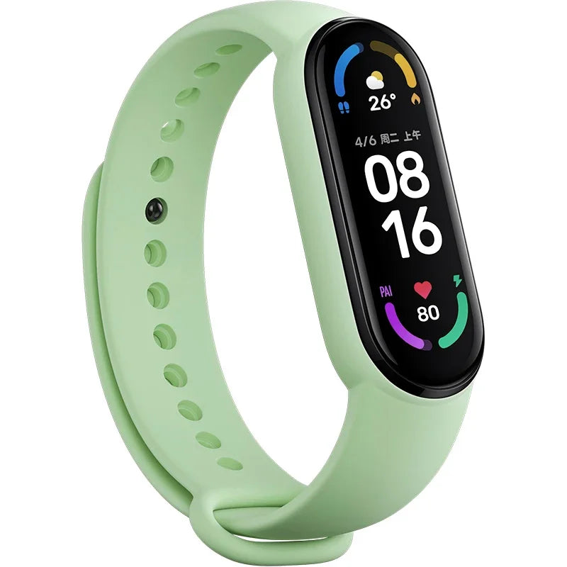 official Silicone Strap For Xiaomi Mi Band 4 5 6 7 Bracelet Sport Watch Wristband Miband4 miband7 Correa Mi band 3 4 5 6 7 Band