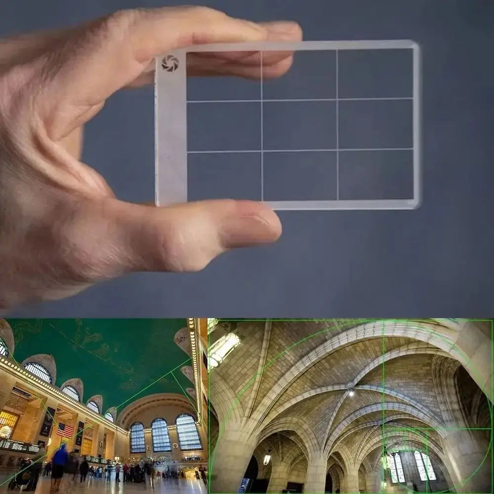 Viewfinder Ruler Golden Ratio Ruler Clear Fibonacci Composition View Finder Viewer Photography Painting Art Tool