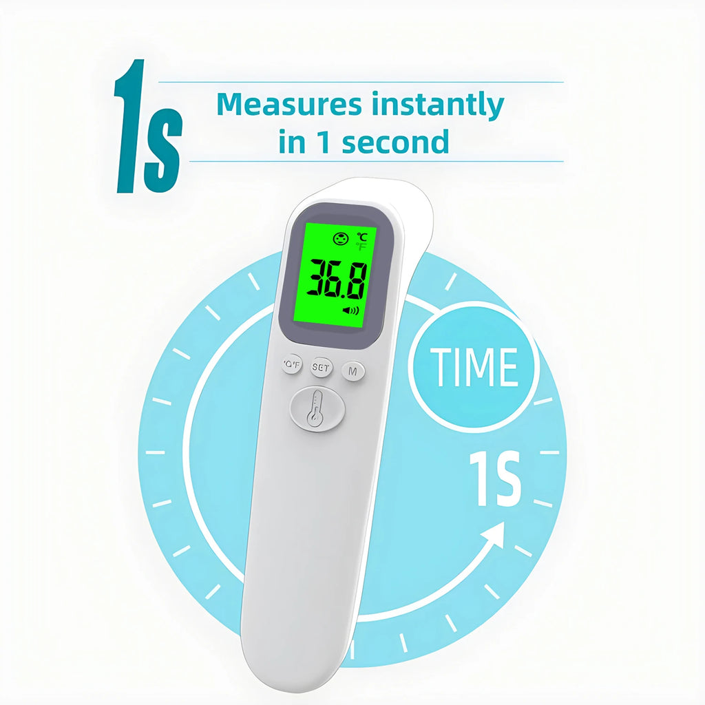 Infrared Ear Thermometer Forehead Non-Contact Medical Termometro LCD Body Fever Baby/Adult Temperature Measure