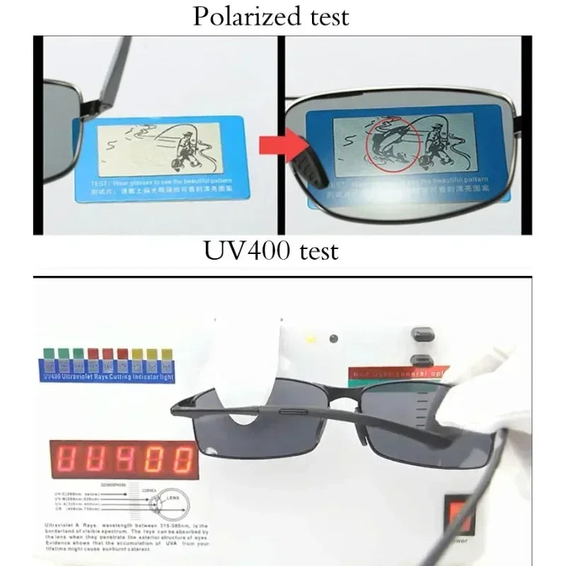 Polarized Sunglasses Fashion and Trend UV Protection Color Changing Driving Glasses for Men