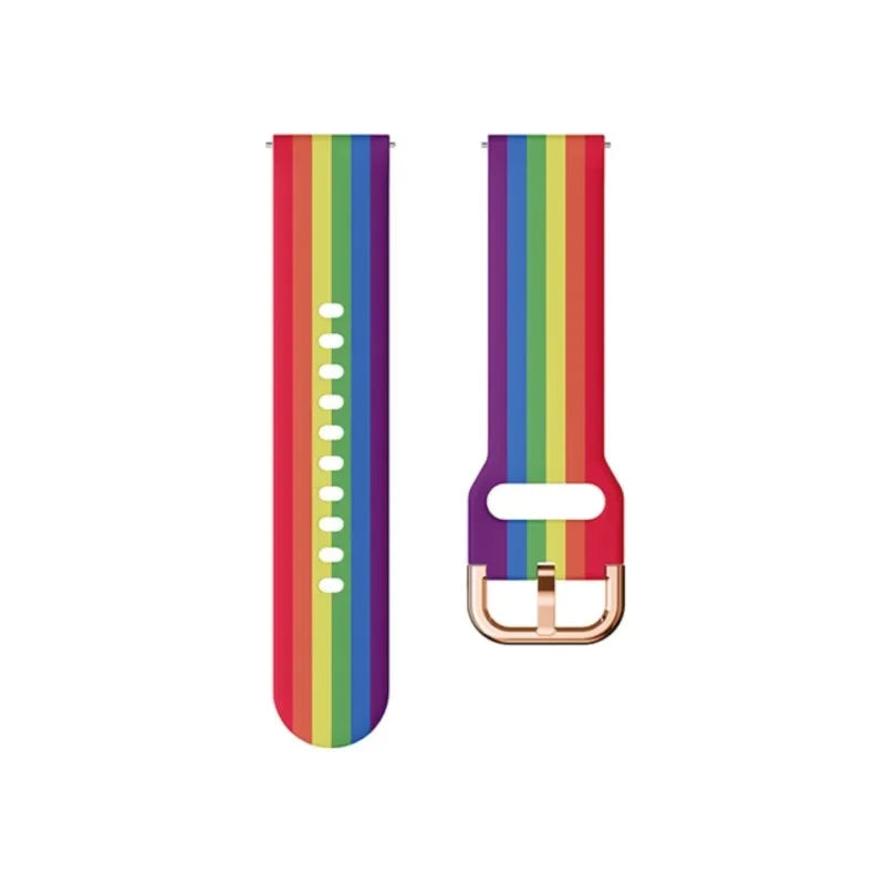 Printed Silicone band For Samsung galaxy watch 6 Classic-5-pro-4 sport bracelet 20mm 22mm strap for Amazfit GTS/GTR/4/3/2e Mini