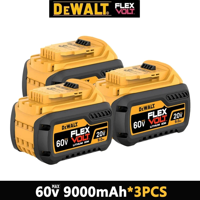 DeWALT 100% Original Battery 20V/60V 9000mAh MAX FlexVolt for DCB200 DCB205 DCB206 DCB209 DCB182 Power Tool Battery Air Transpor
