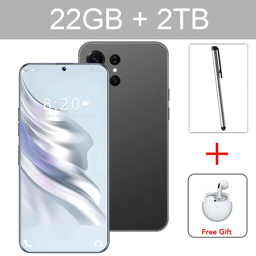 NEW S26 Ultra Smartphone 2026 Original 7.3HD Global Version 5G Dual Card Cheap Cellphones 7800mAh Android 15 Mobile Cell Phones